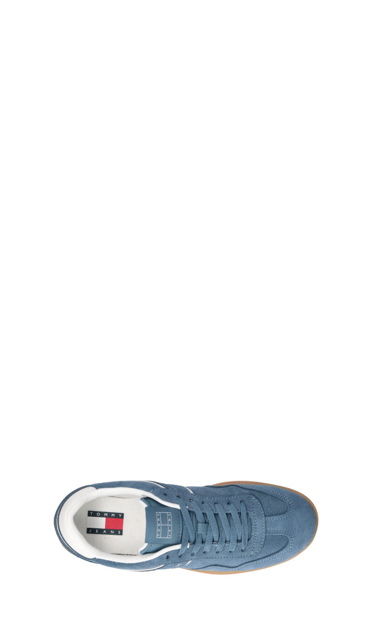 TOMMY HILFIGER JEANS Sneaker uomo azzurra in suede