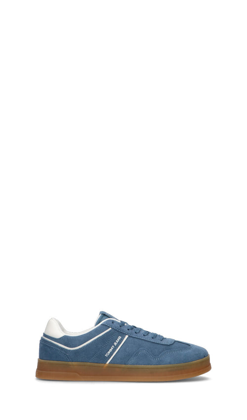 TOMMY HILFIGER JEANS Sneaker uomo azzurra in suede