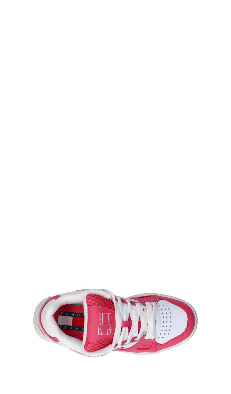 TOMMY HILFIGER JEANS Sneaker donna rosa in pelle