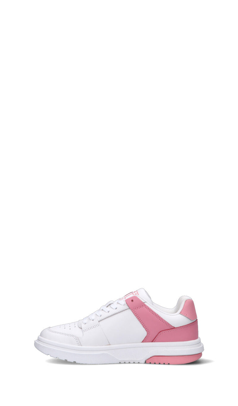 CALVIN KLEIN Sneaker donna bianca/rosa in pelle