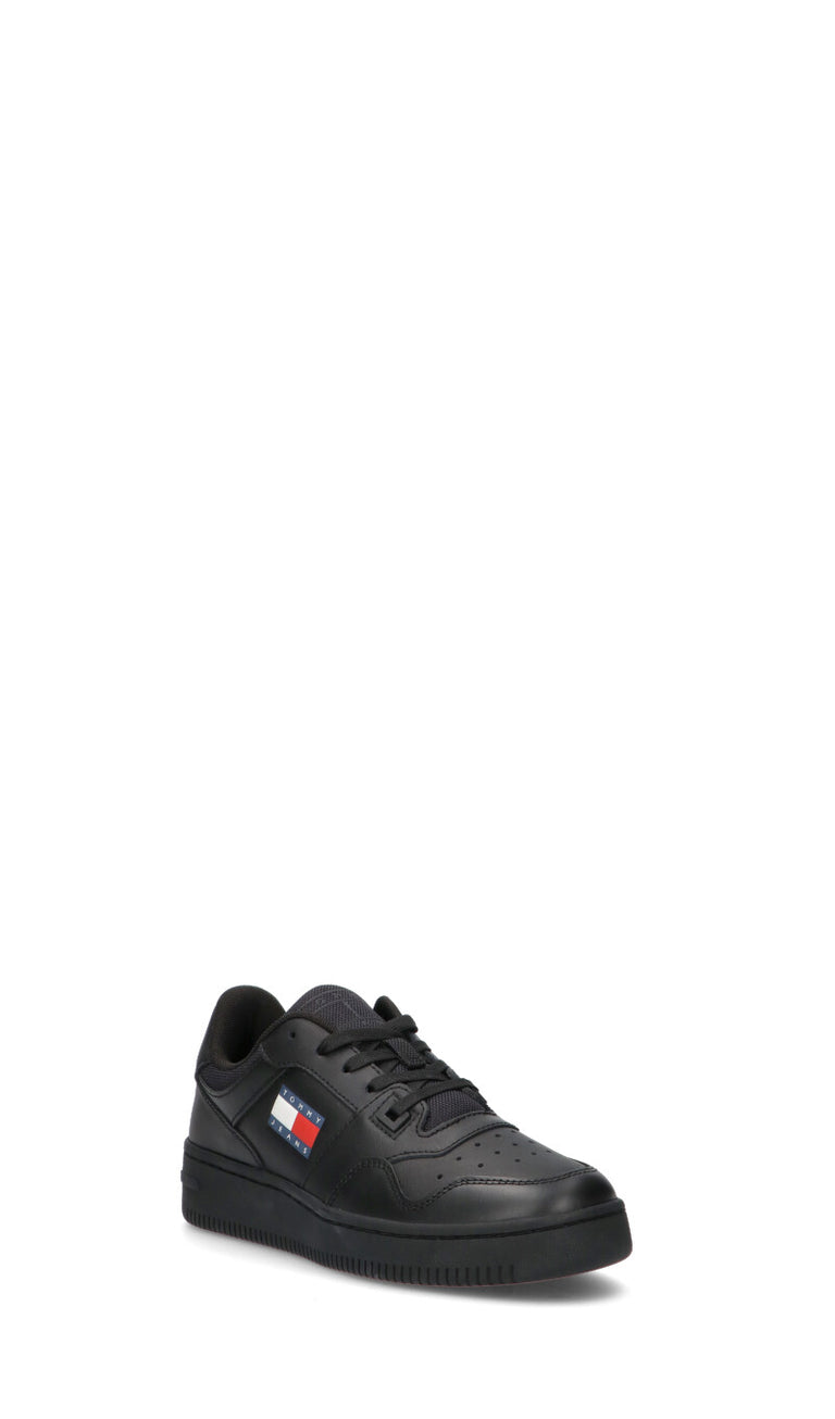 TOMMY HILFIGER JEANS Sneaker donna nera in pelle