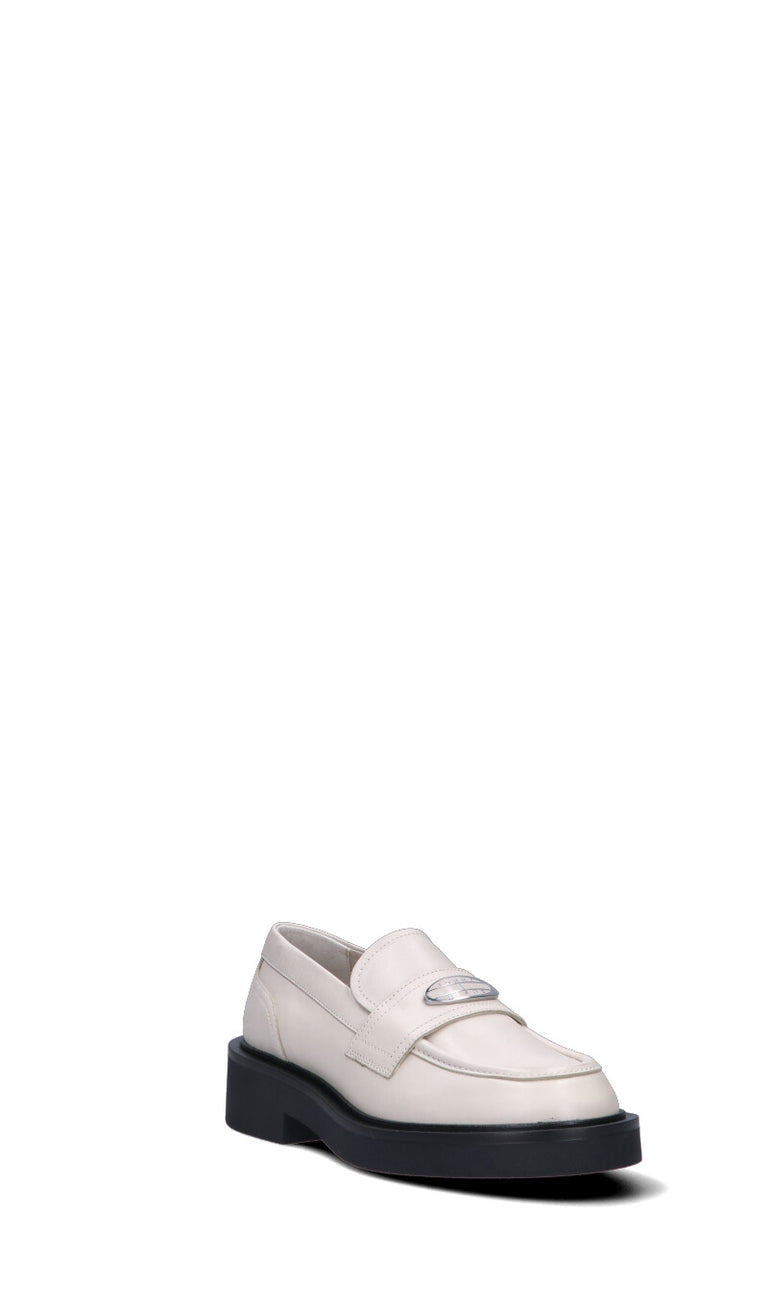 TOMMY HILFIGER JEANS Mocassino donna bianco in pelle