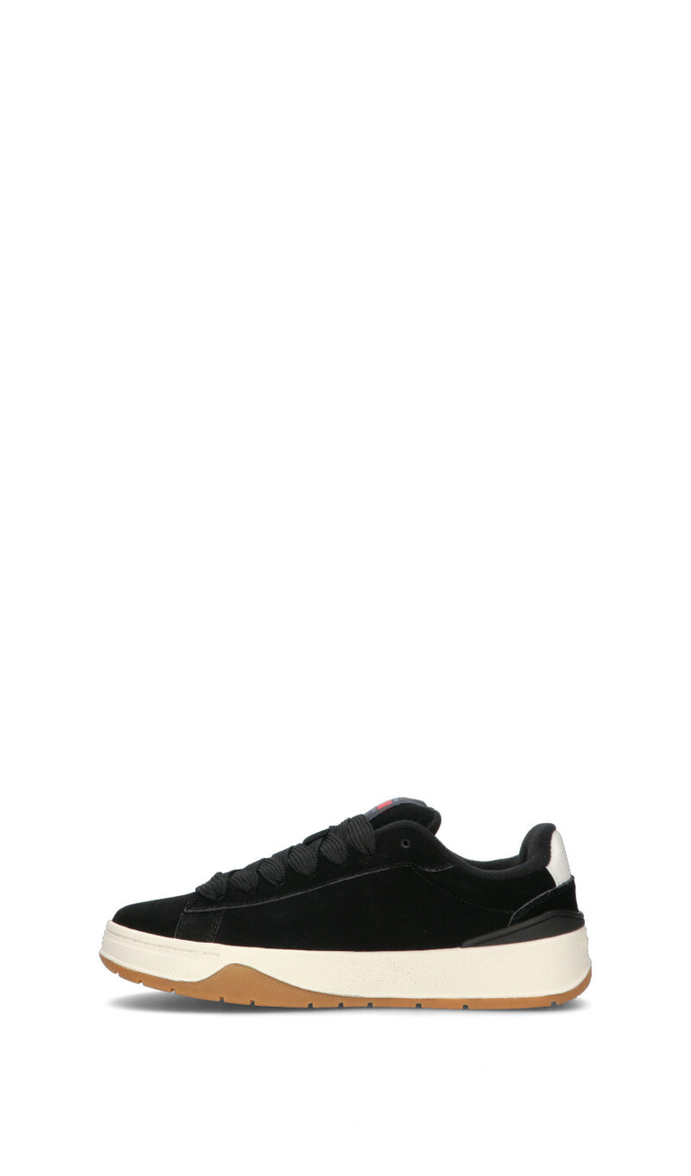 TOMMY HILFIGER JEANS Sneaker donna nera in suede