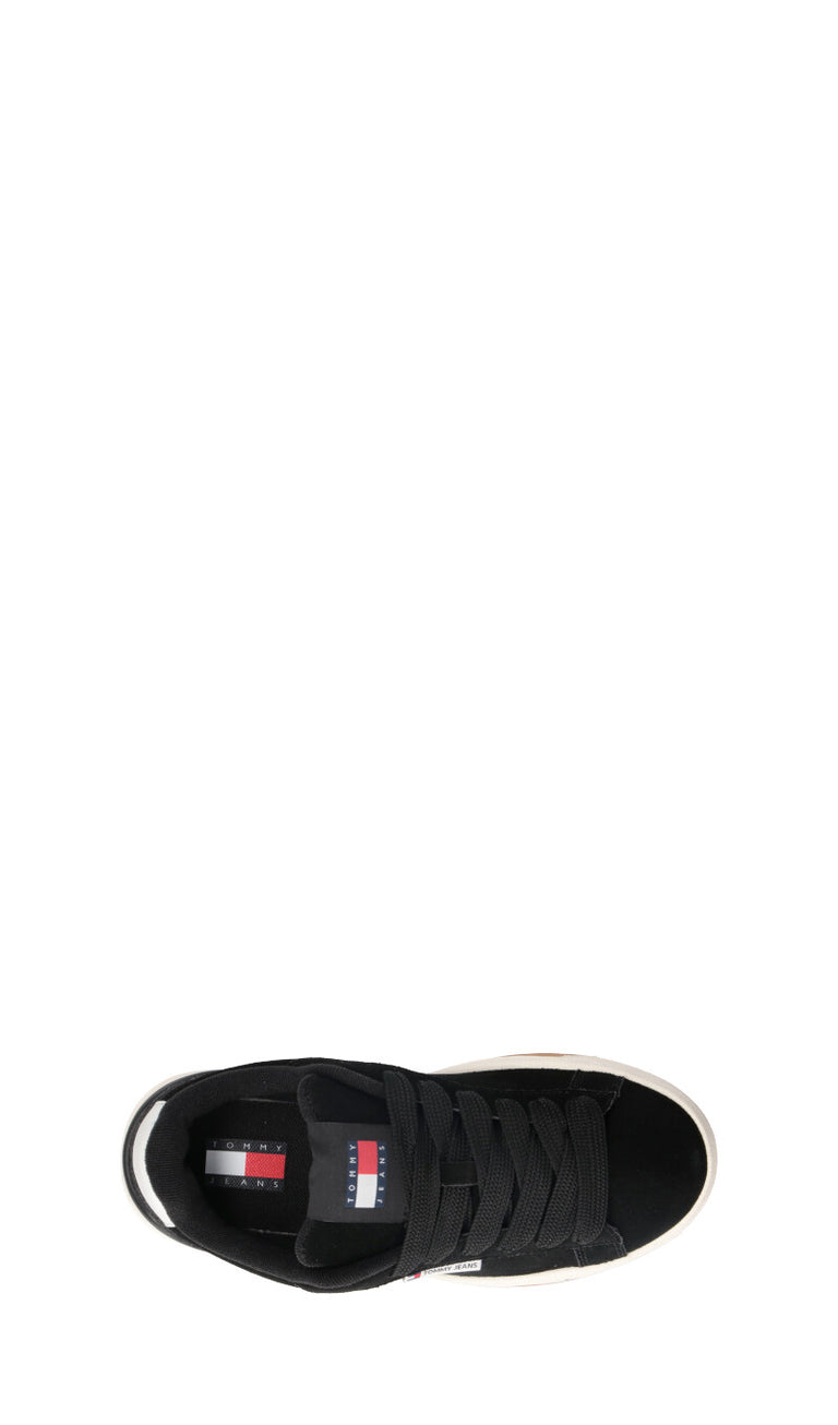 TOMMY HILFIGER JEANS Sneaker donna nera in suede