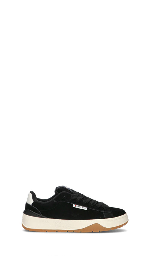 TOMMY HILFIGER JEANS Sneaker donna nera in suede