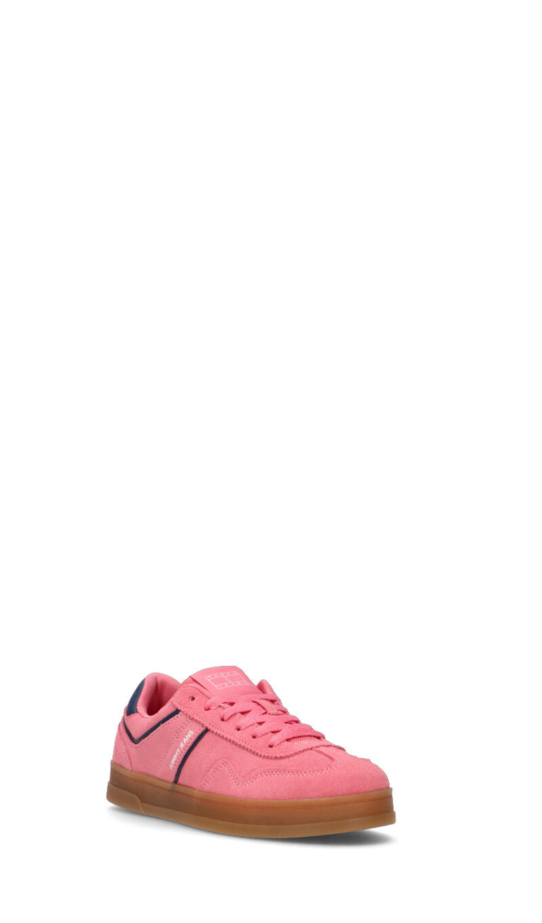 TOMMY HILFIGER JEANS Sneaker donna rosa in suede