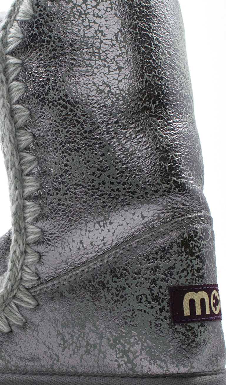 MOU ESKIMO BOOT 24 Stivaletto donna argento in pelle