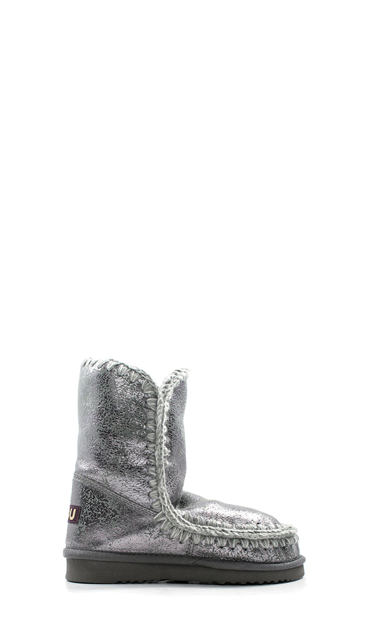 MOU ESKIMO BOOT 24 Stivaletto donna argento in pelle