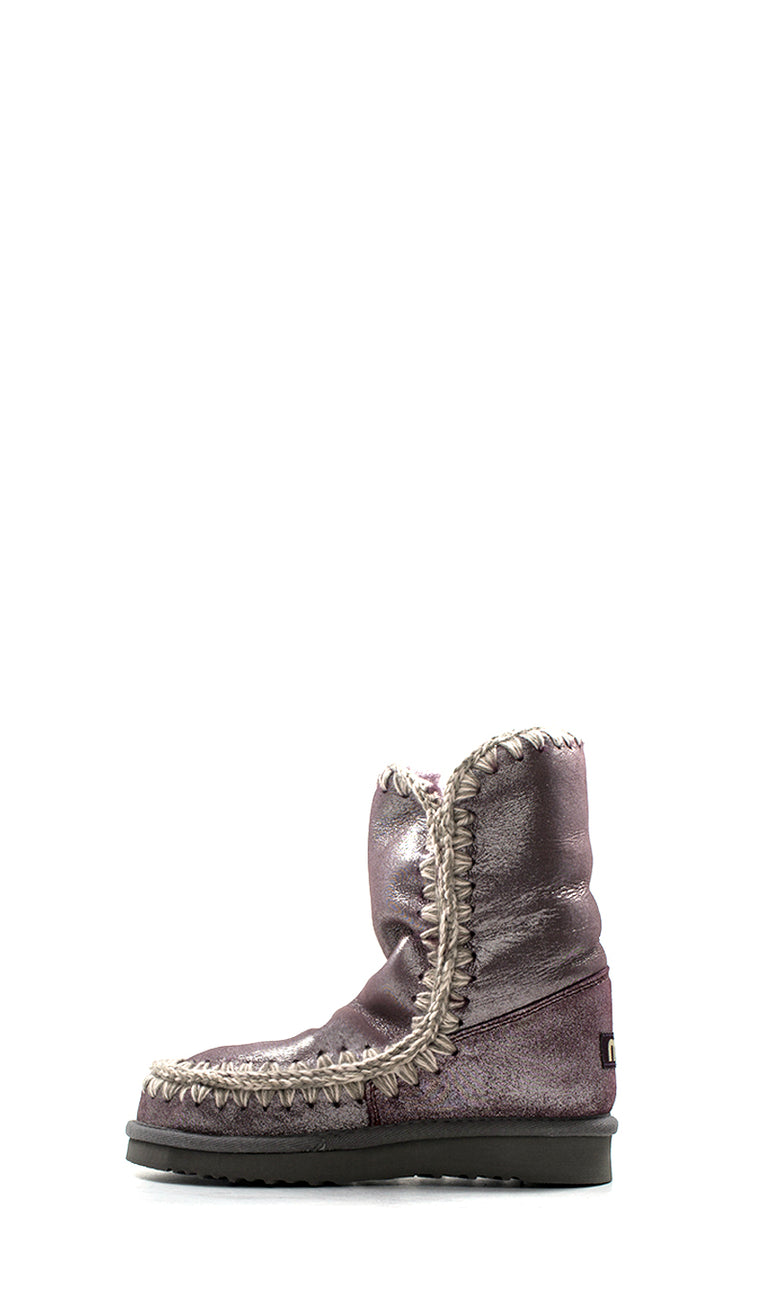 MOU ESKIMO BOOT Stivaletto donna viola in pelle