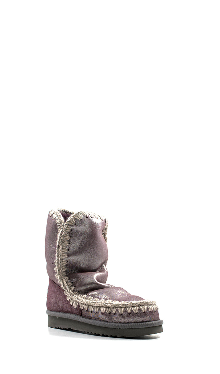 MOU ESKIMO BOOT Stivaletto donna viola in pelle