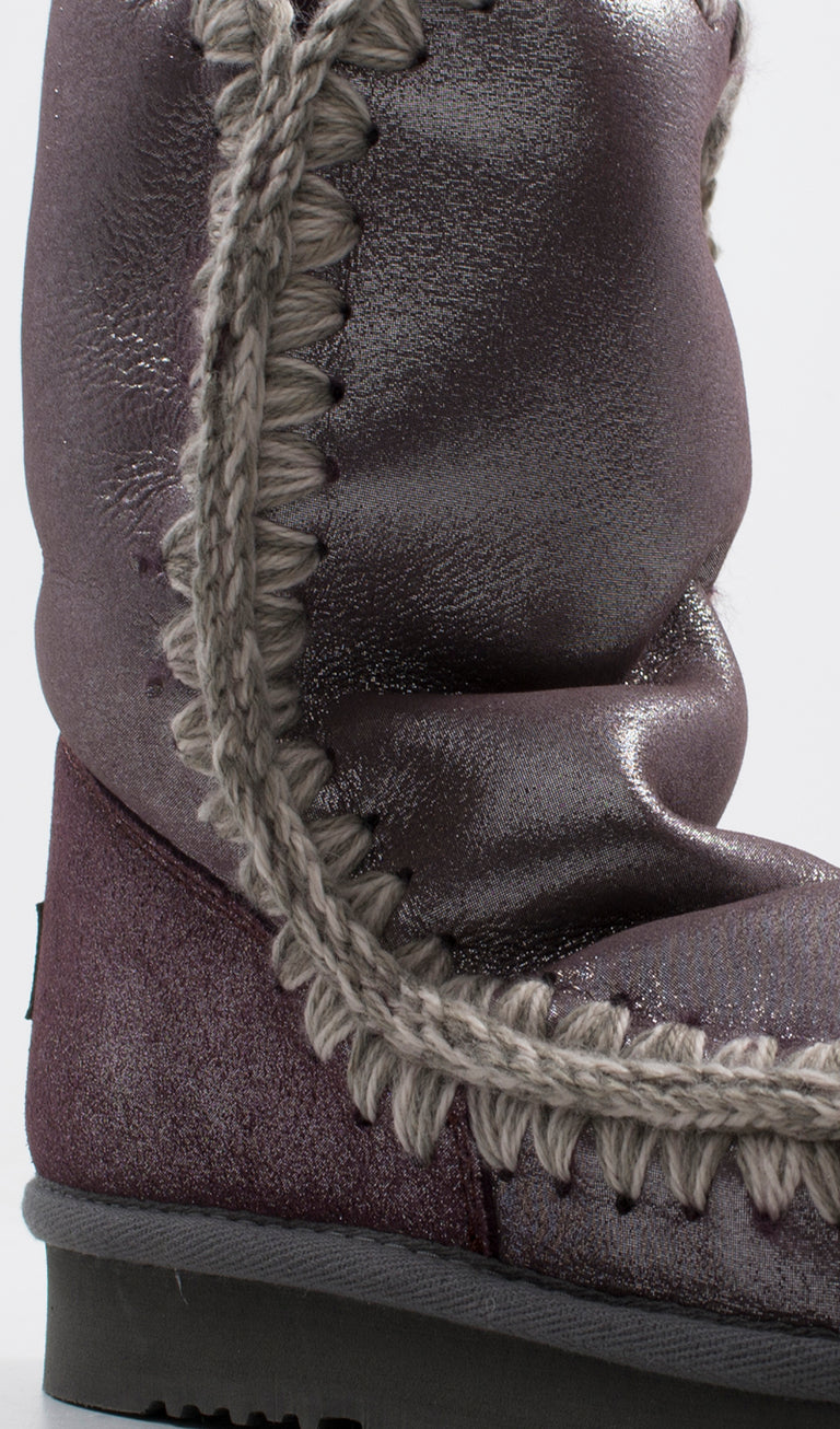 MOU ESKIMO BOOT Stivaletto donna viola in pelle