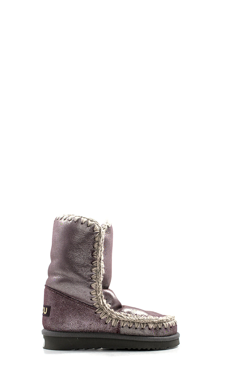 MOU ESKIMO BOOT Stivaletto donna viola in pelle