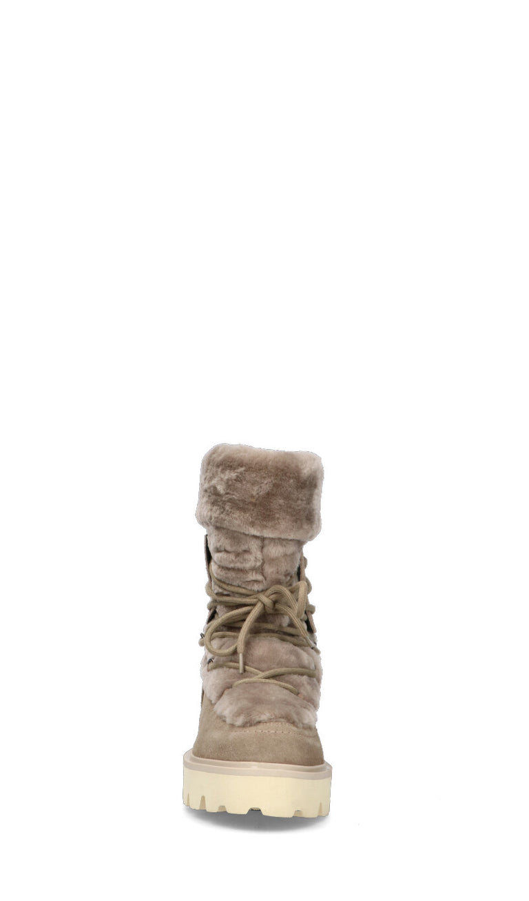 BLAUER Boot donna grigio in suede