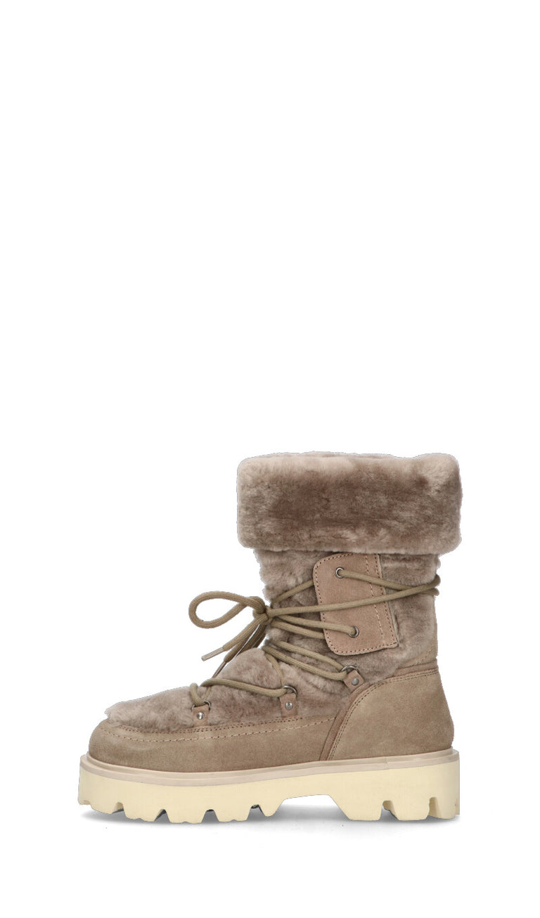 BLAUER Boot donna grigio in suede