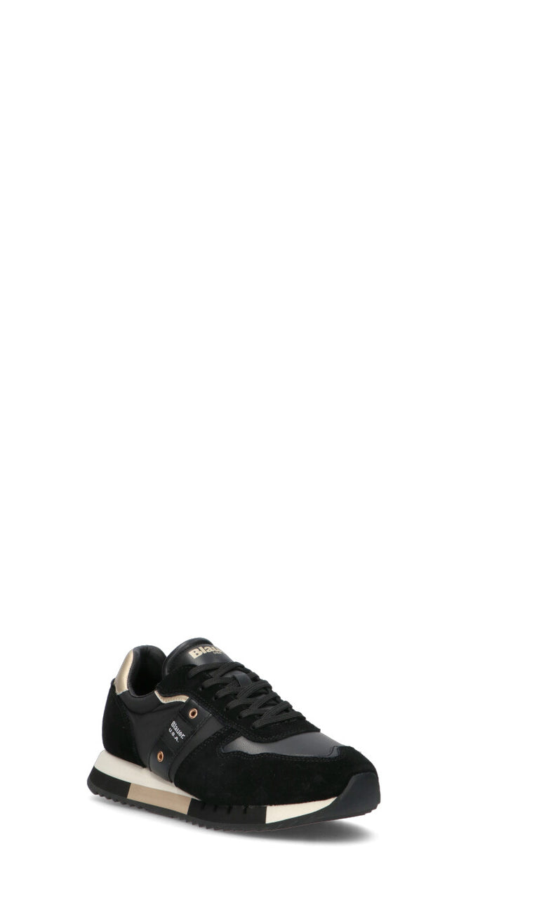 BLAUER Sneaker donna nera in suede