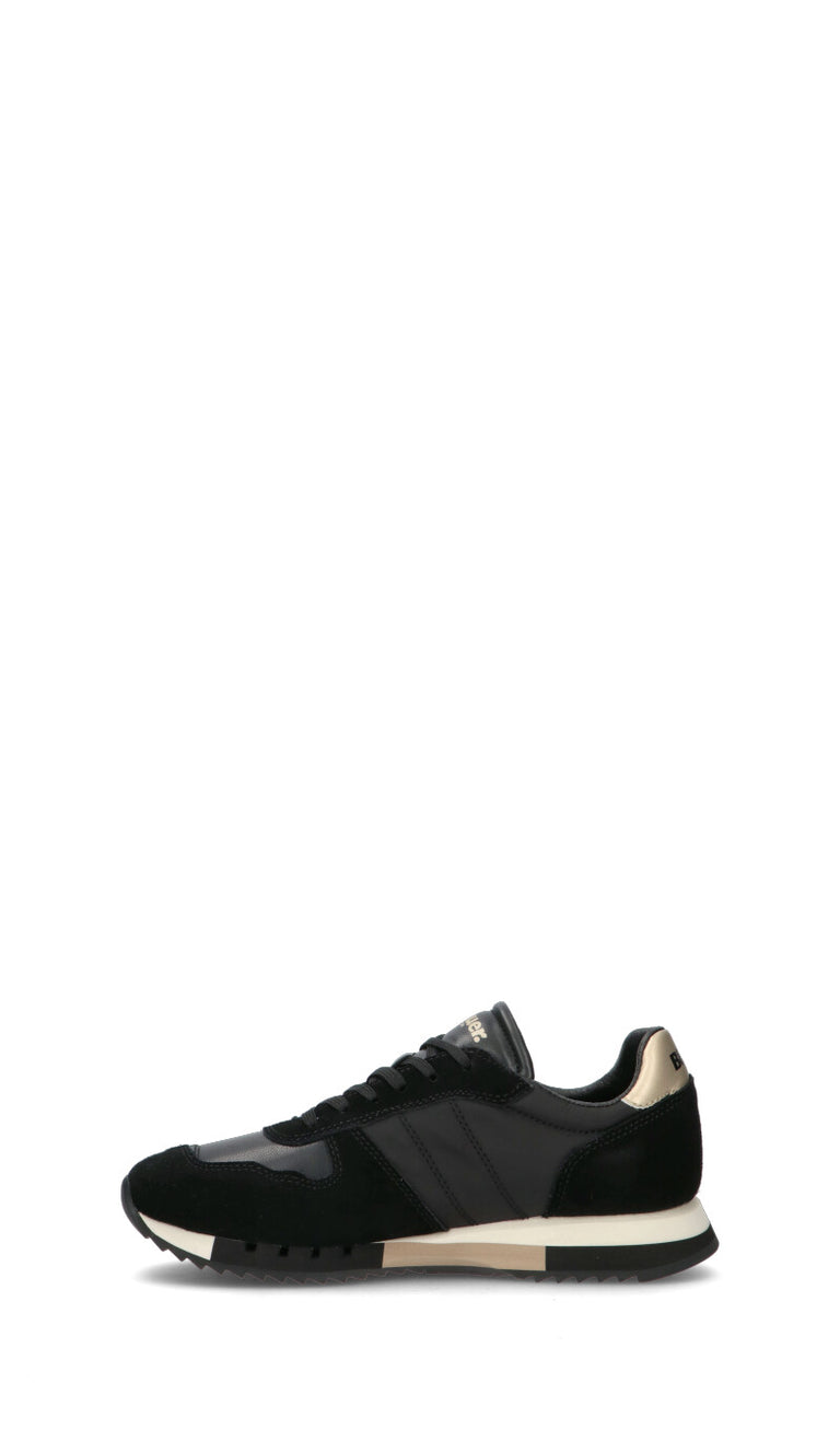 BLAUER Sneaker donna nera in suede