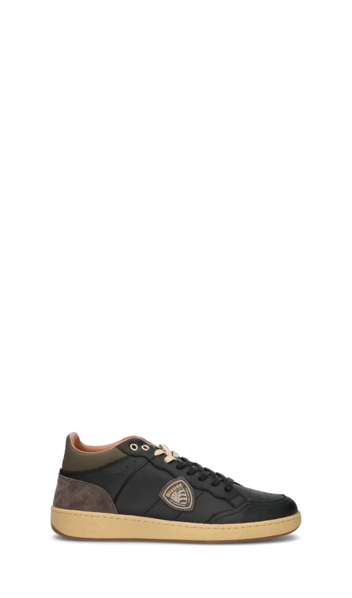 BLAUER Sneaker uomo nera in pelle