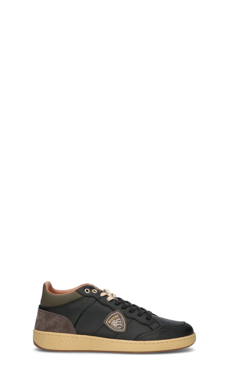 BLAUER Sneaker uomo nera in pelle