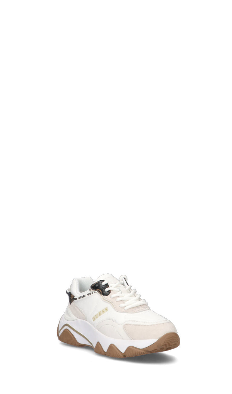 GUESS Sneaker donna bianca, grigia e nera in suede