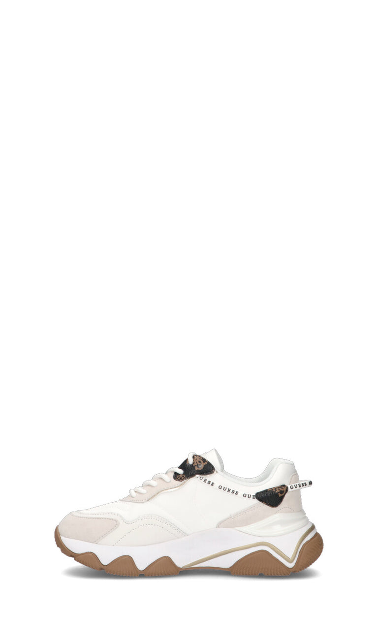 GUESS Sneaker donna bianca, grigia e nera in suede