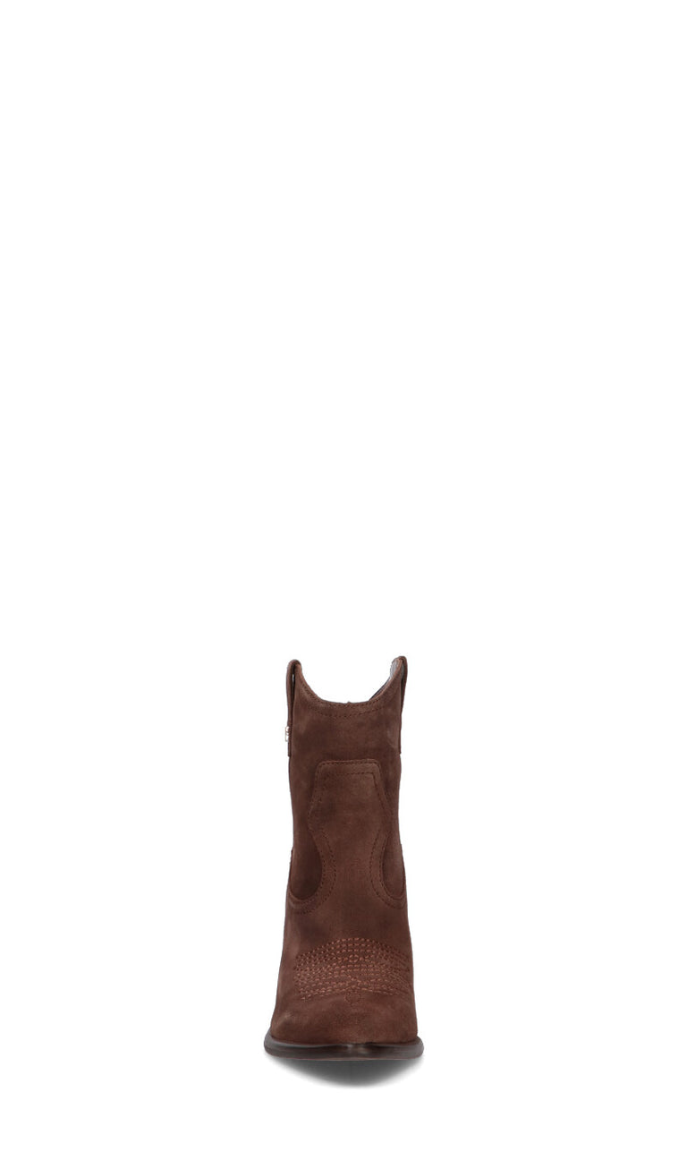 GUESS Tronchetto donna marrone in suede