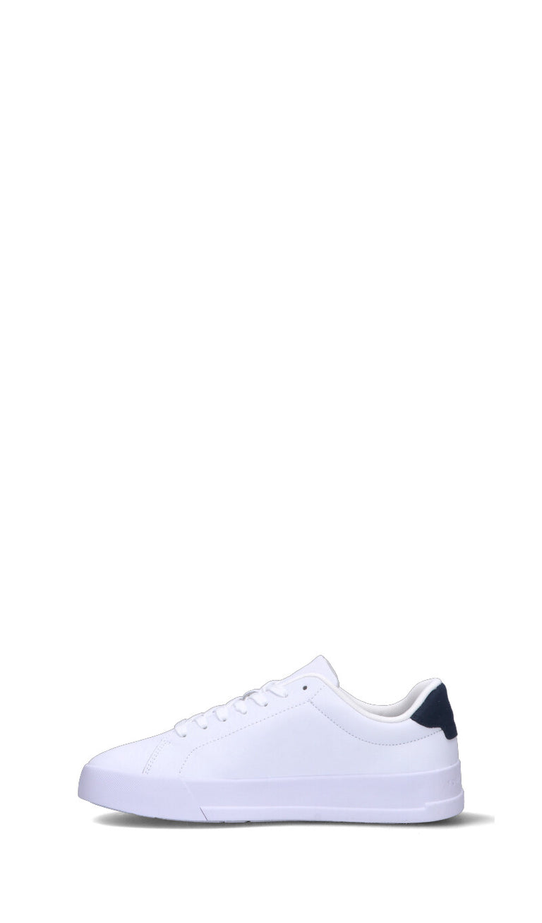 TOMMY HILFIGER Sneaker uomo bianca/blu in pelle