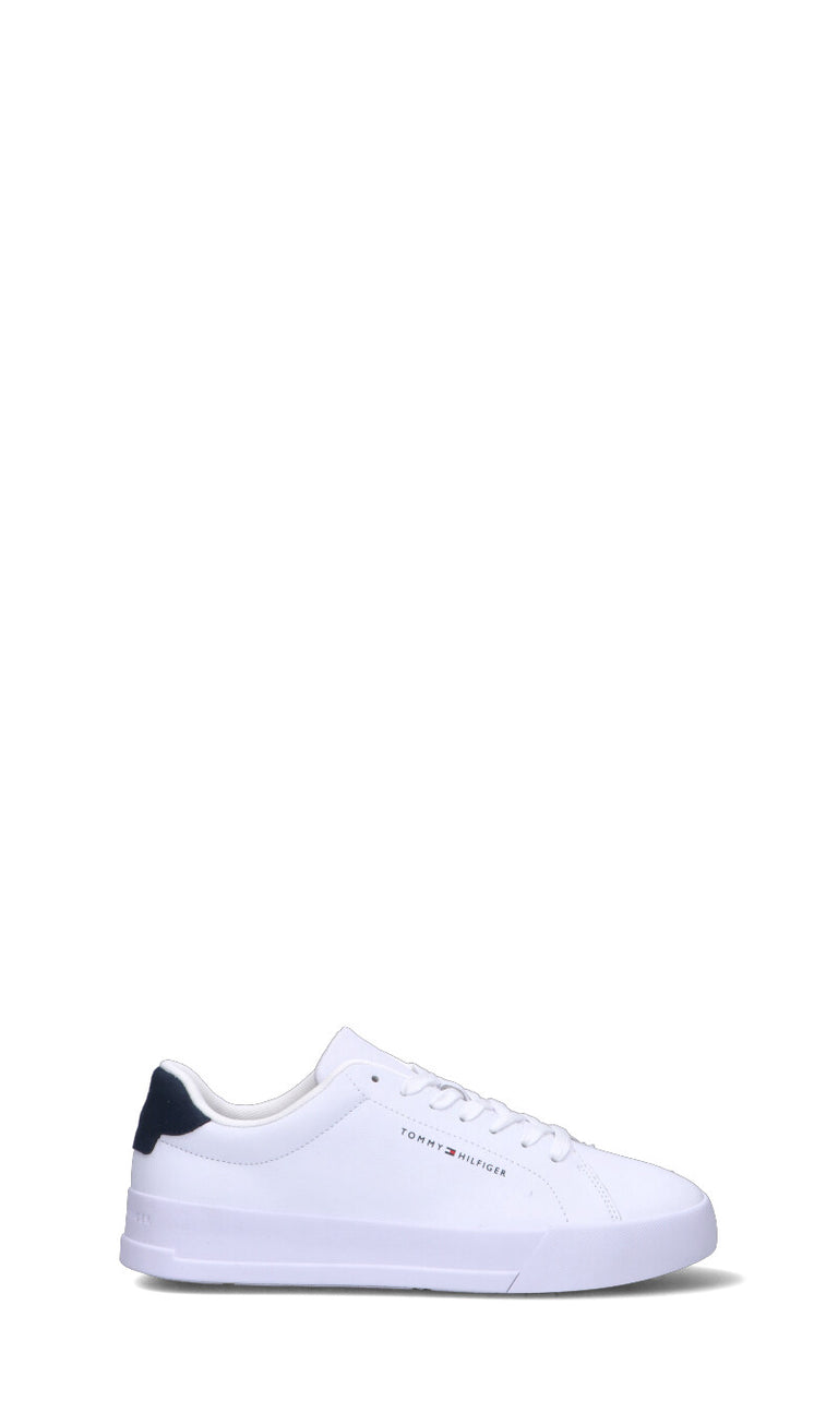 TOMMY HILFIGER Sneaker uomo bianca/blu in pelle