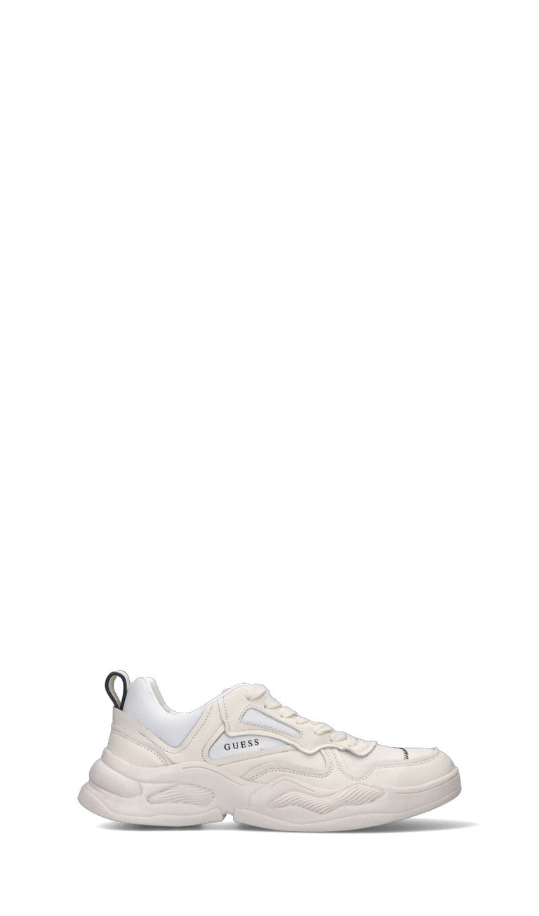 GUESS Sneaker uomo bianca in pelle