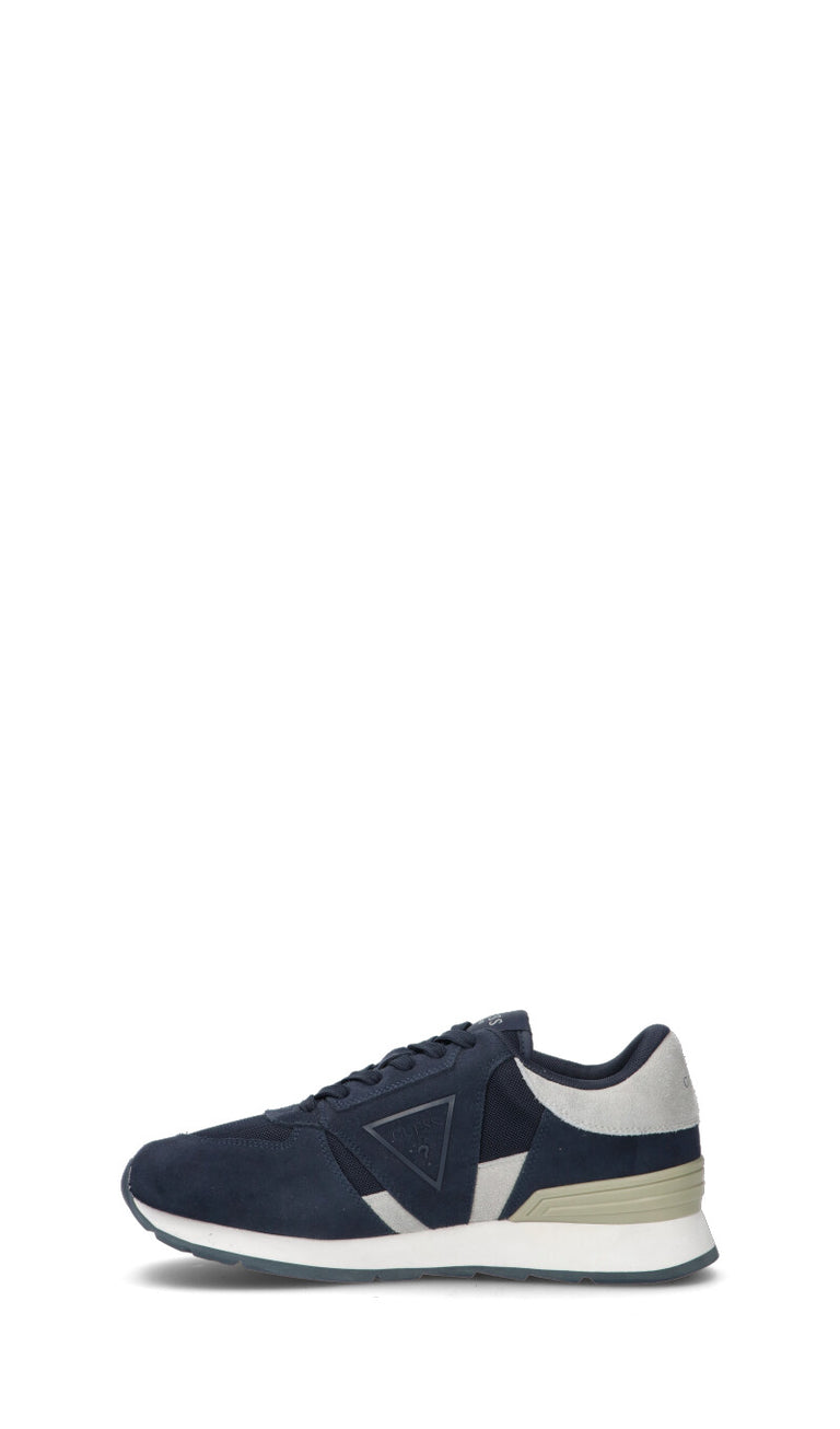 GUESS Sneaker uomo blu in suede