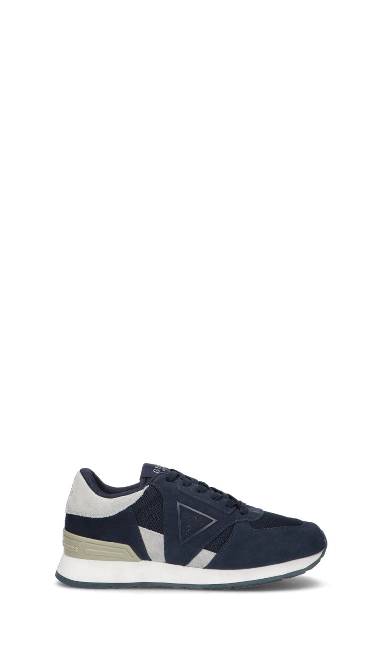 GUESS Sneaker uomo blu in suede