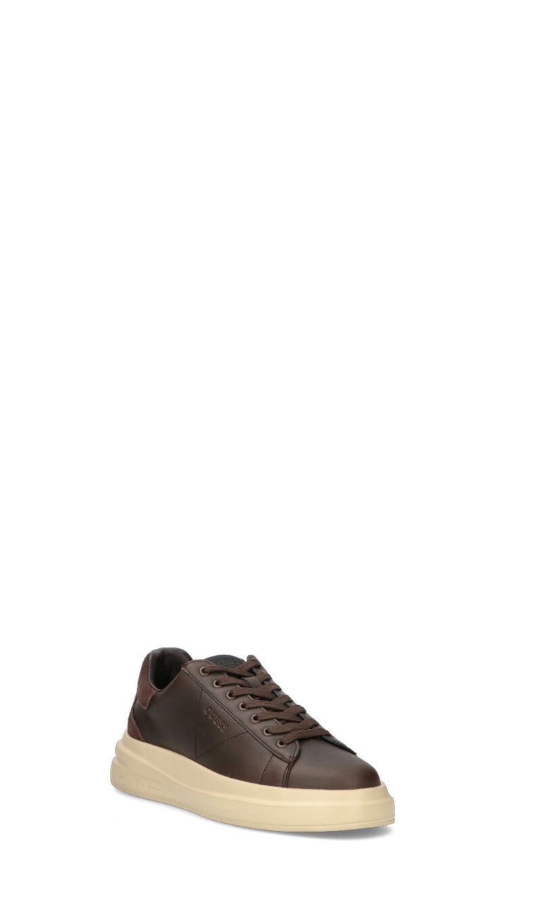 GUESS Sneaker uomo marrone in pelle