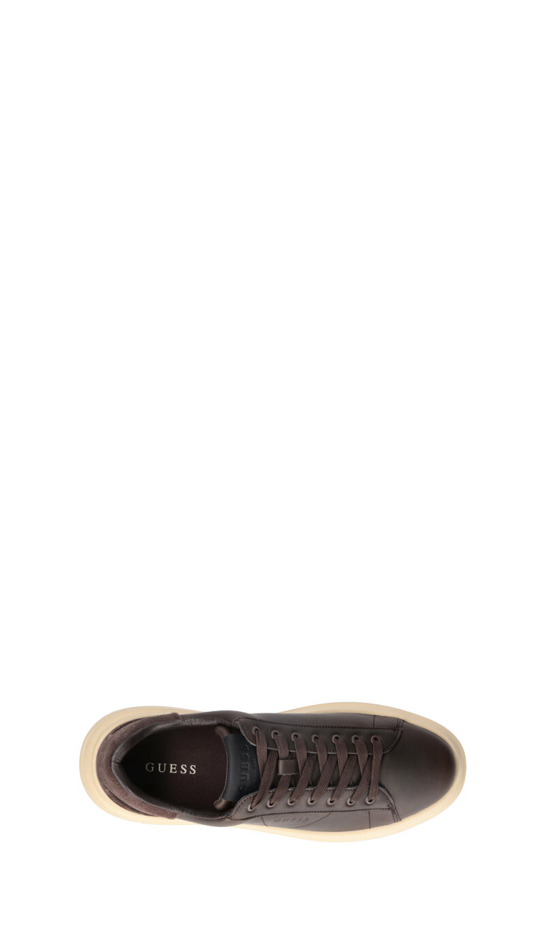 GUESS Sneaker uomo marrone in pelle