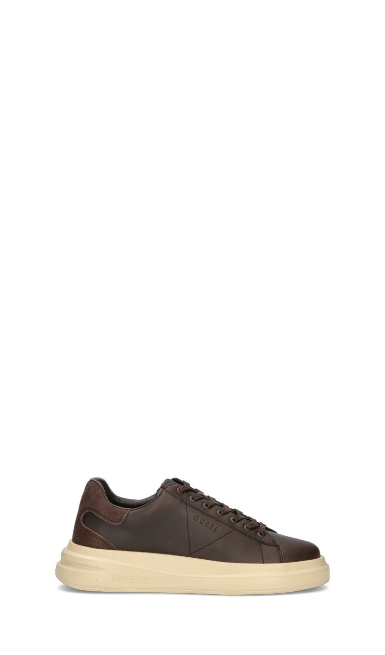 GUESS Sneaker uomo marrone in pelle