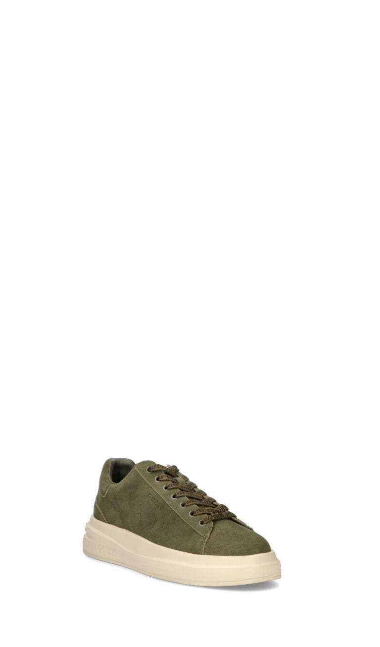 GUESS Sneaker uomo verde in suede