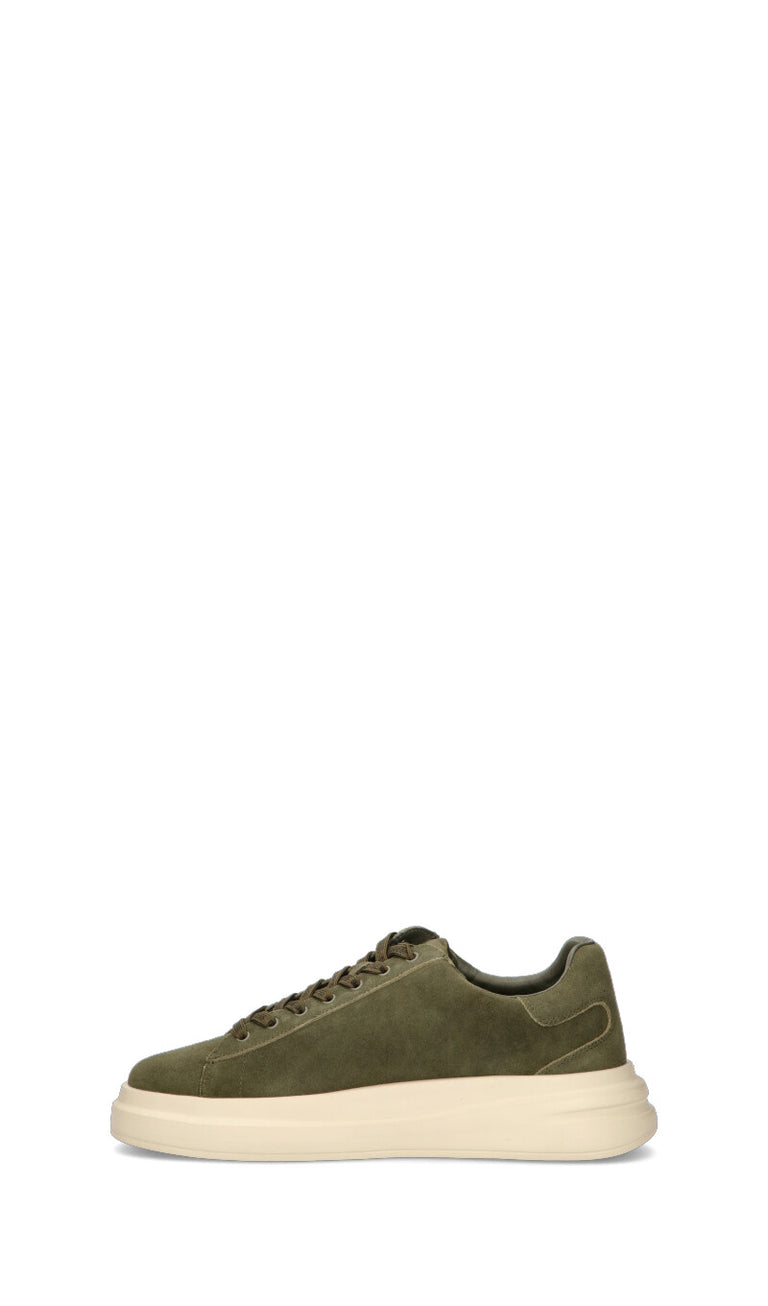 GUESS Sneaker uomo verde in suede