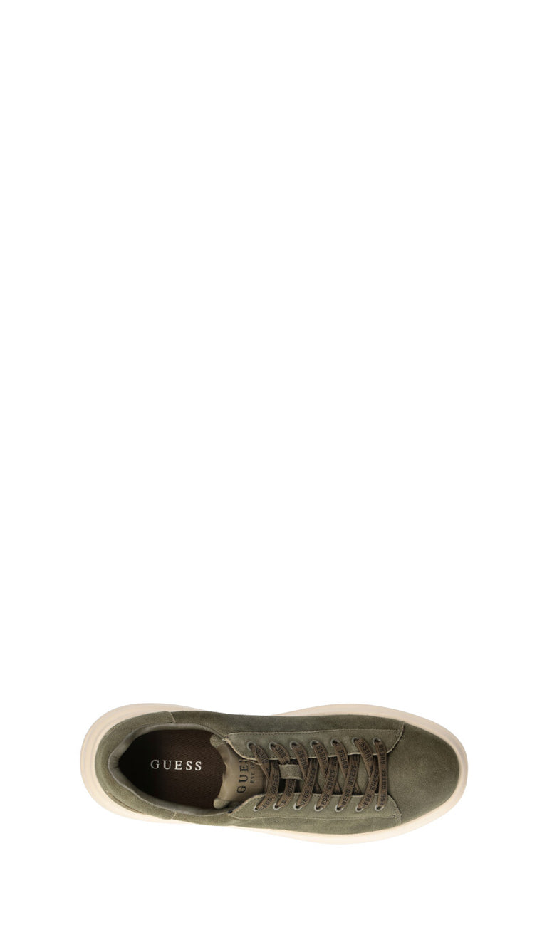 GUESS Sneaker uomo verde in suede