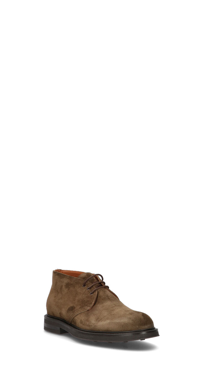 LORENZO TERRA Sneaker uomo marrone in suede