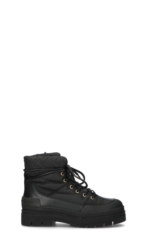 TOMMY HILFIGER Boot donna nero in pelle