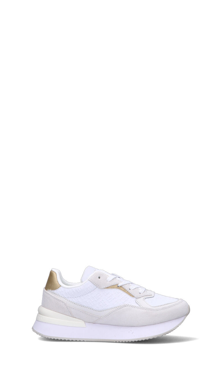 TOMMY HILFIGER Sneaker donna bianca/oro in suede