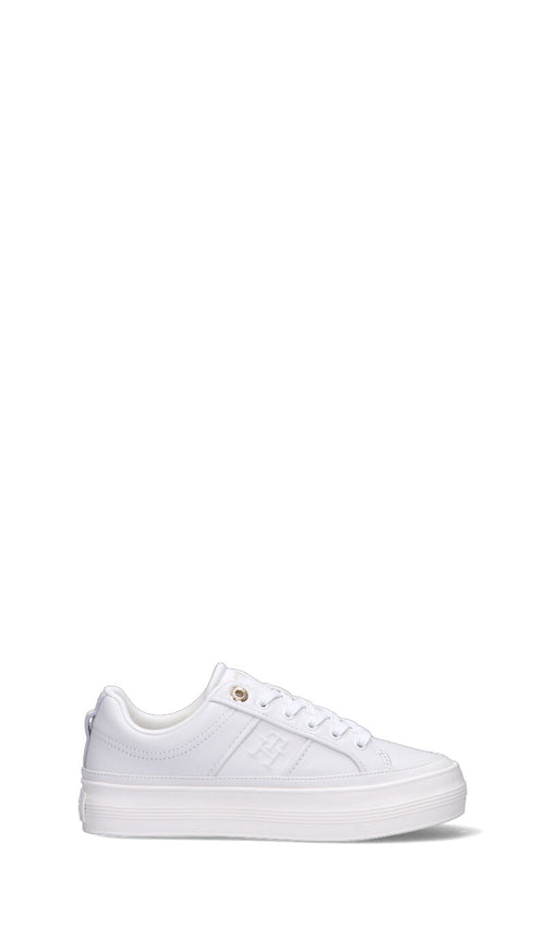 TOMMY HILFIGER Sneaker donna bianca in pelle