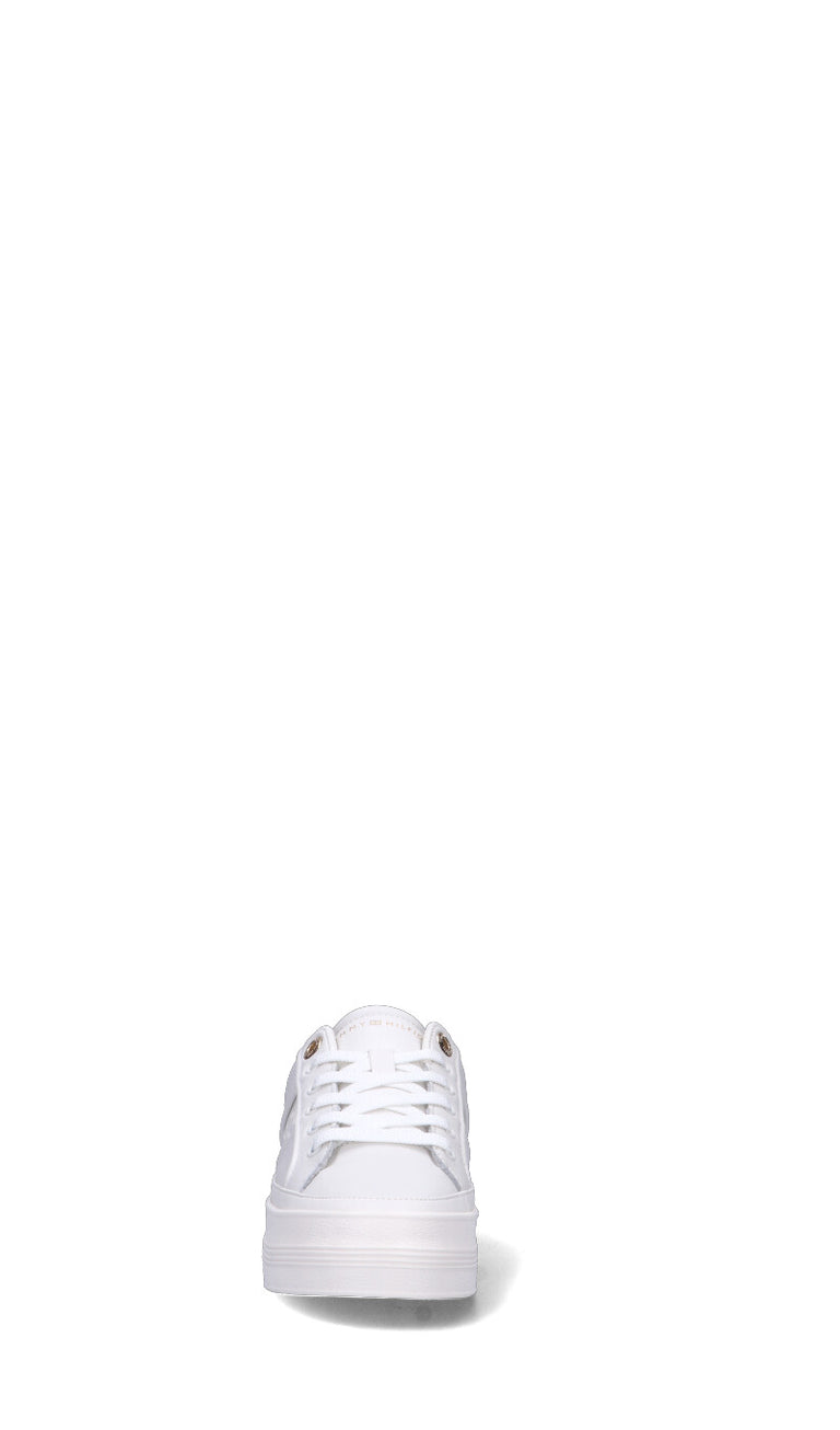 TOMMY HILFIGER Sneaker donna bianca in pelle