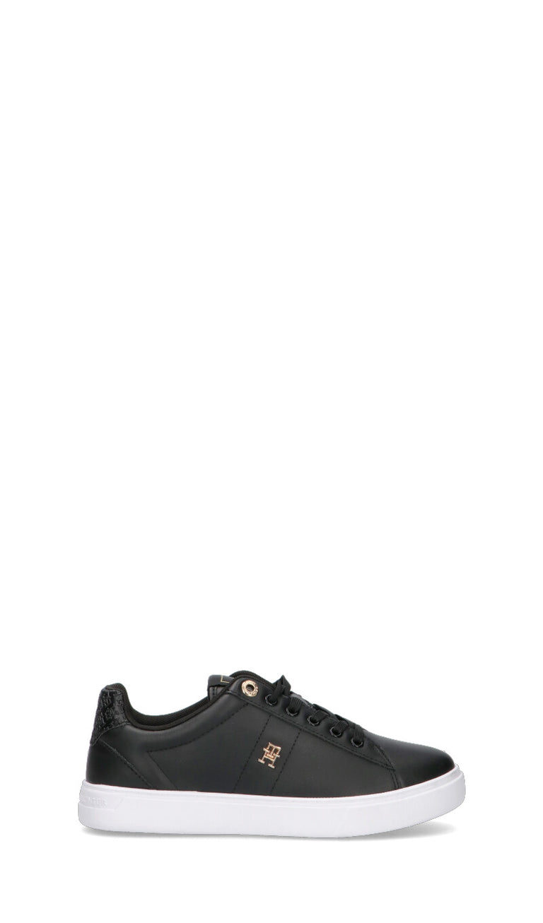 TOMMY HILFIGER Sneaker donna nera in pelle