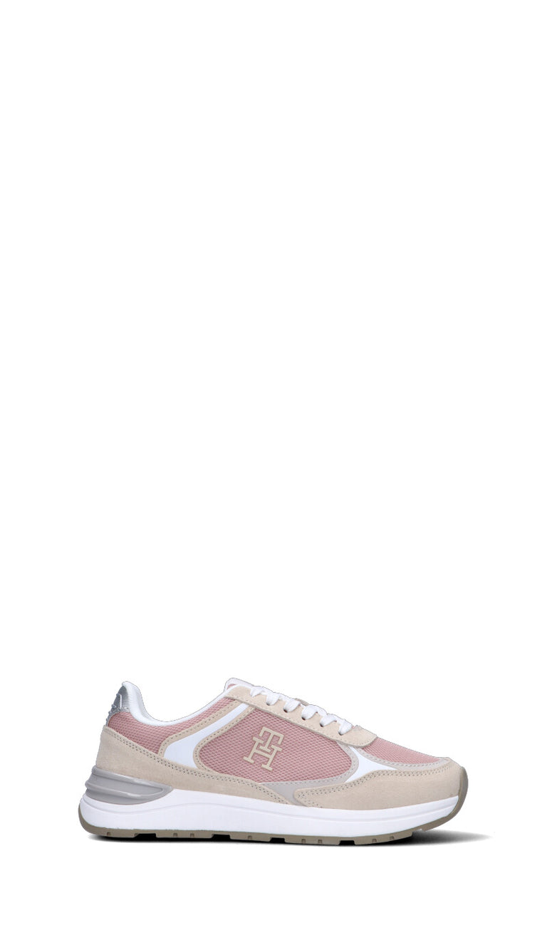 TOMMY HILFIGER Sneaker donna beige/rosa in suede