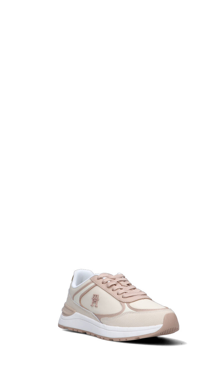 TOMMY HILFIGER Sneaker donna beige in pelle