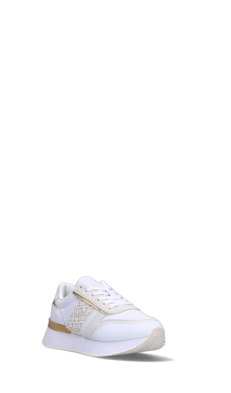 TOMMY HILFIGER Sneaker donna bianca in pelle