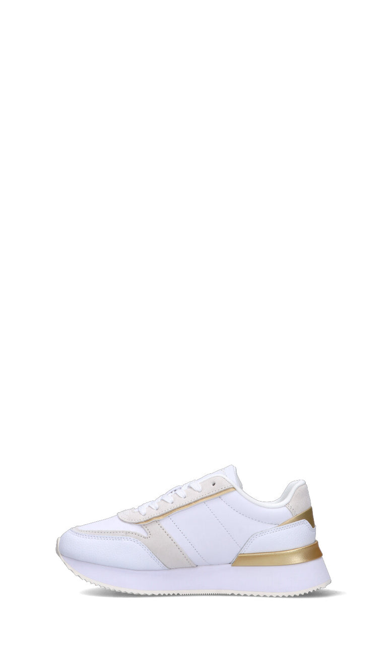 TOMMY HILFIGER Sneaker donna bianca in pelle