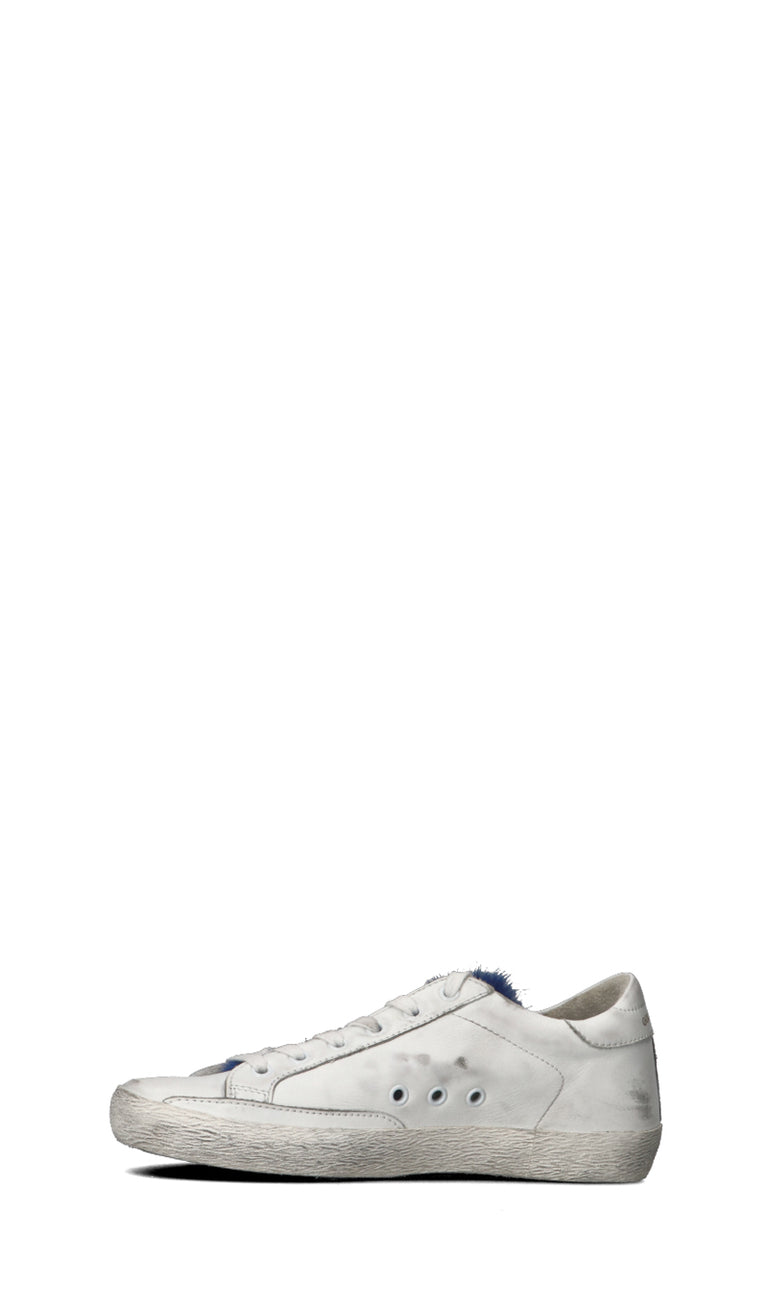 GOLDEN GOOSE Sneaker donna bianca/blu in pelle