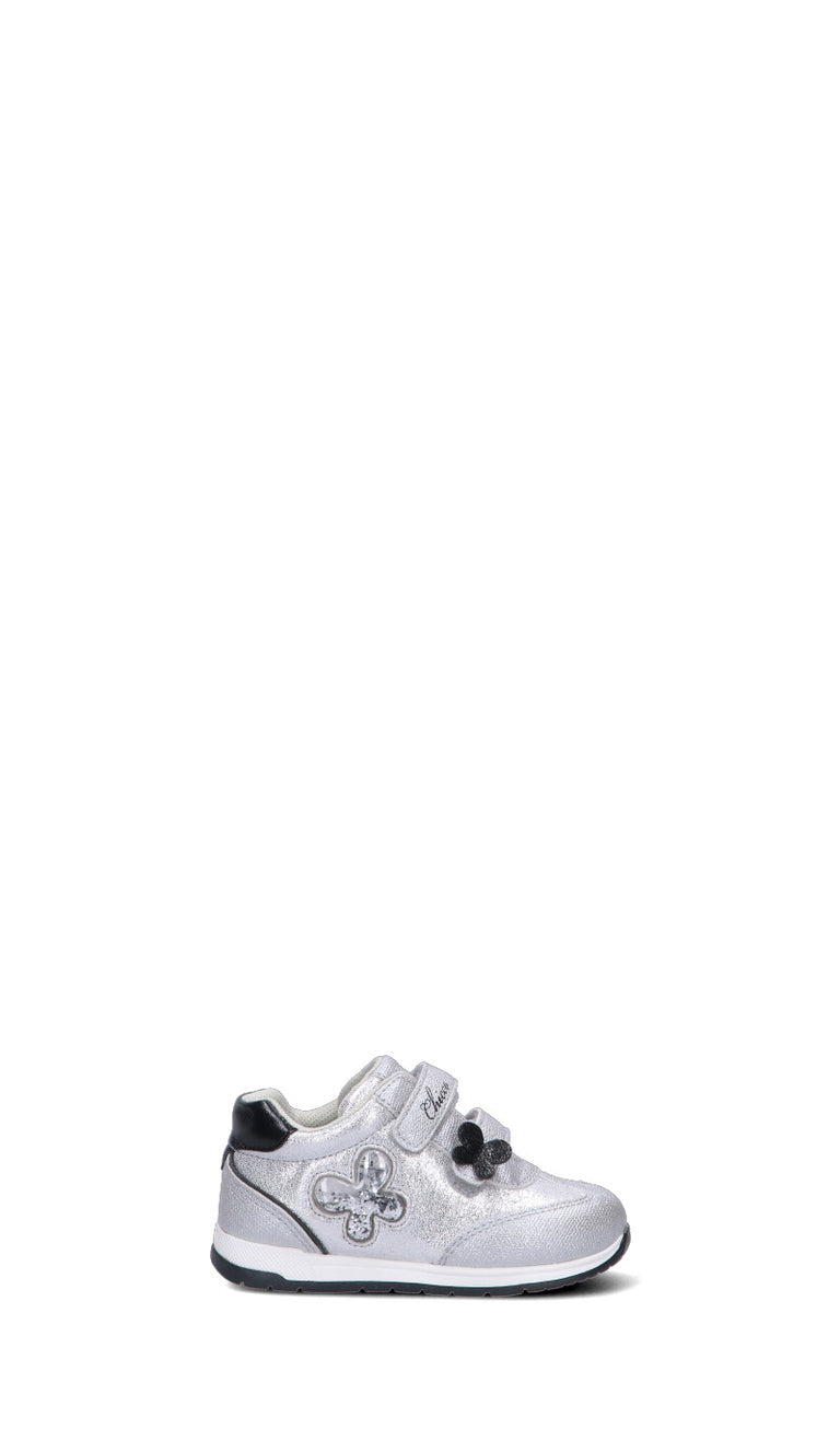 CHICCO Sneaker bimba argento in pelle