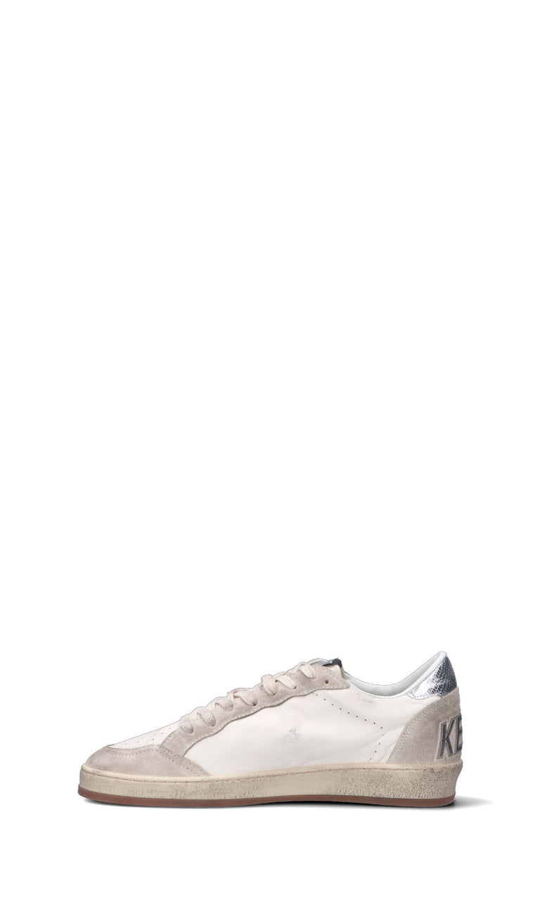 GOLDEN GOOSE BALL STAR Sneaker uomo bianca in suede