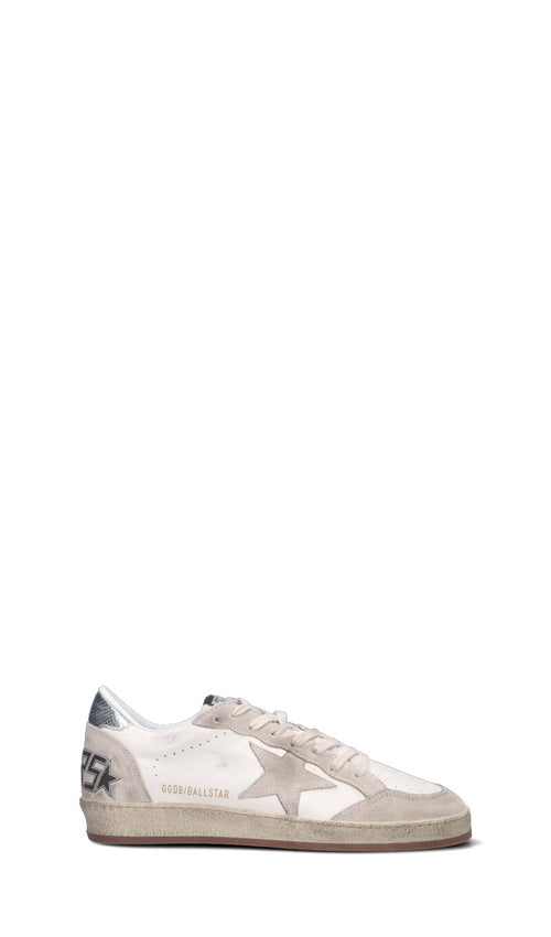 GOLDEN GOOSE BALL STAR Sneaker uomo bianca in suede